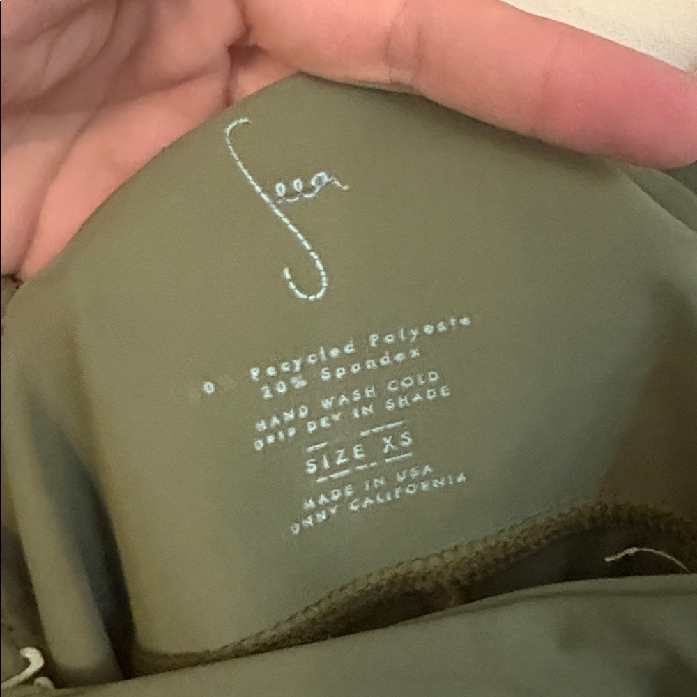 Seea Olive One piece bodysuit skort yoga XS - Picture 4 of 4